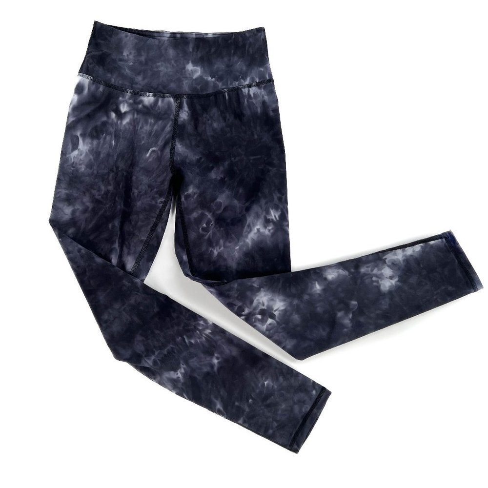 Royal Blue Tie-Dye Seamless High Waist Leggings